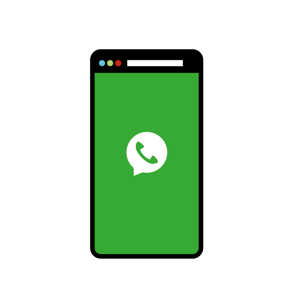 Kohtla-Jarve Estonia - 08 28 2023 Whatsapp logo on the phone screen in glassmorphism style. Transparent glass. png