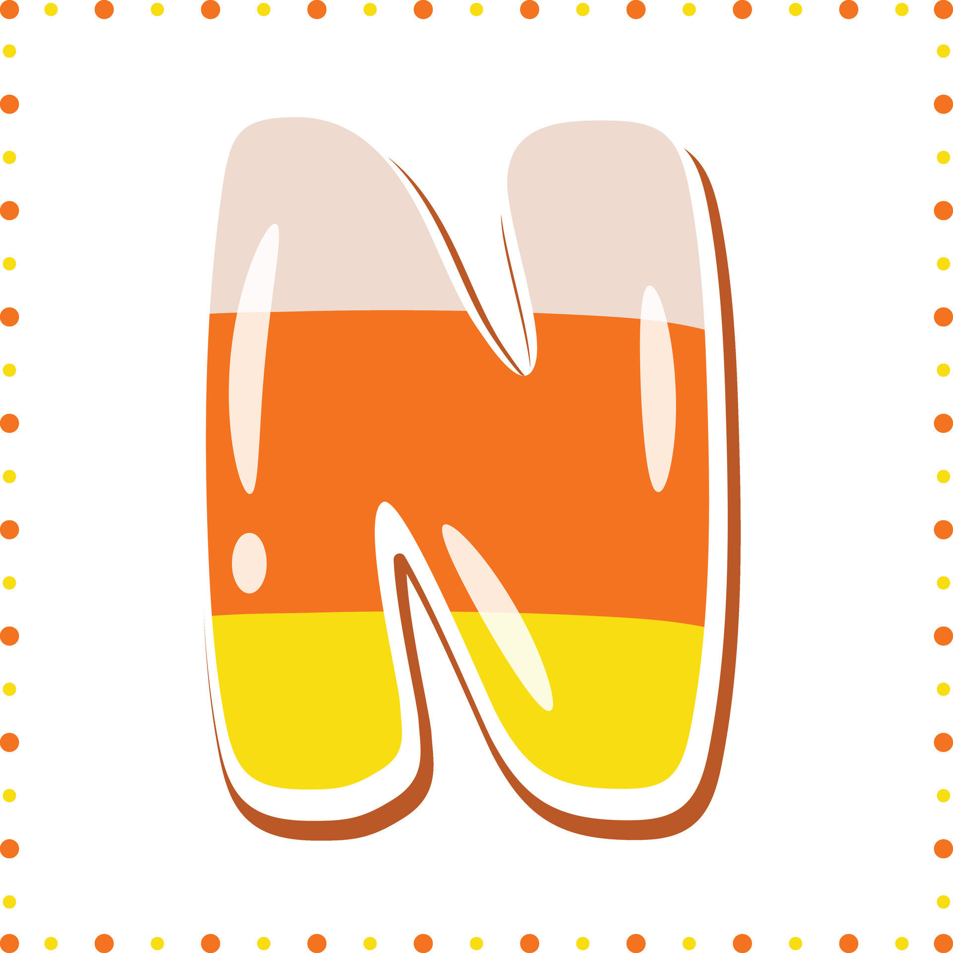 Halloween English Alphabet letter N drawing 27877031 Vector Art at Vecteezy