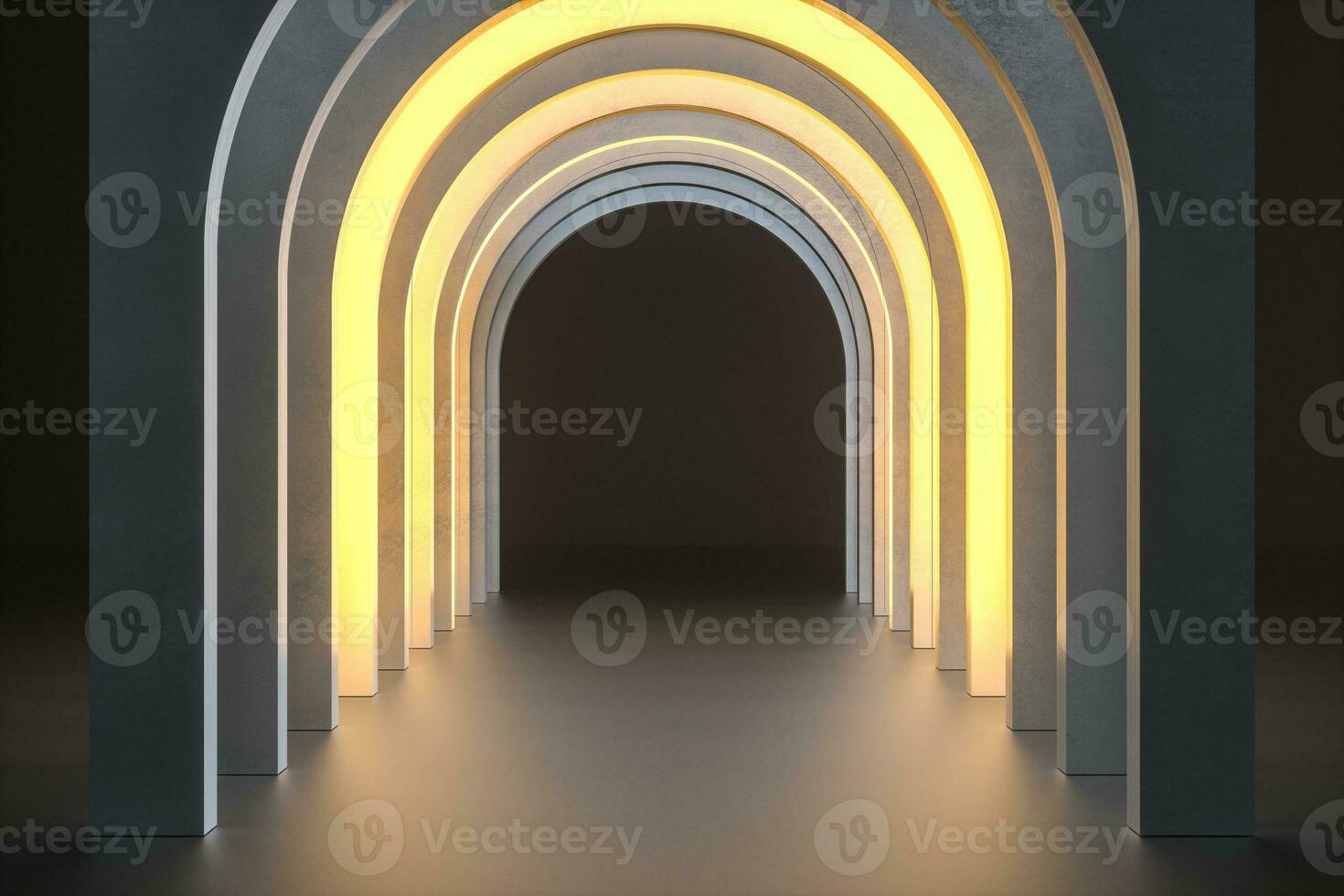 3d rendering, dust rock tunnel construction, mysterious background photo
