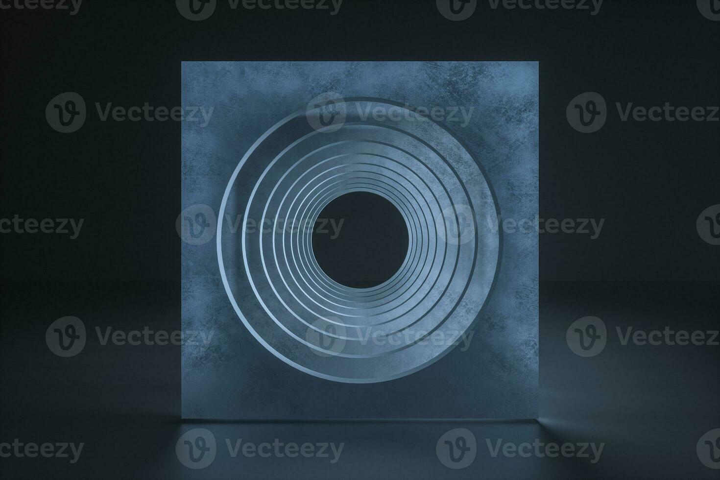 3d representación, polvo rock túnel construcción, misterioso antecedentes foto