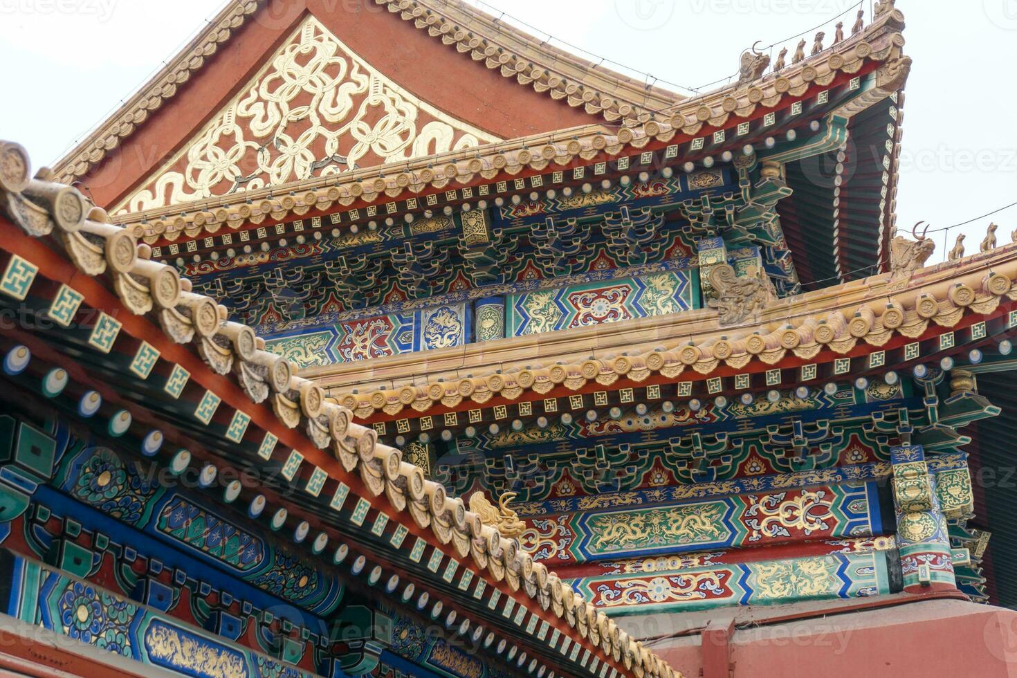 Ancient city landscape, with architectural structure and ancient culture photo
