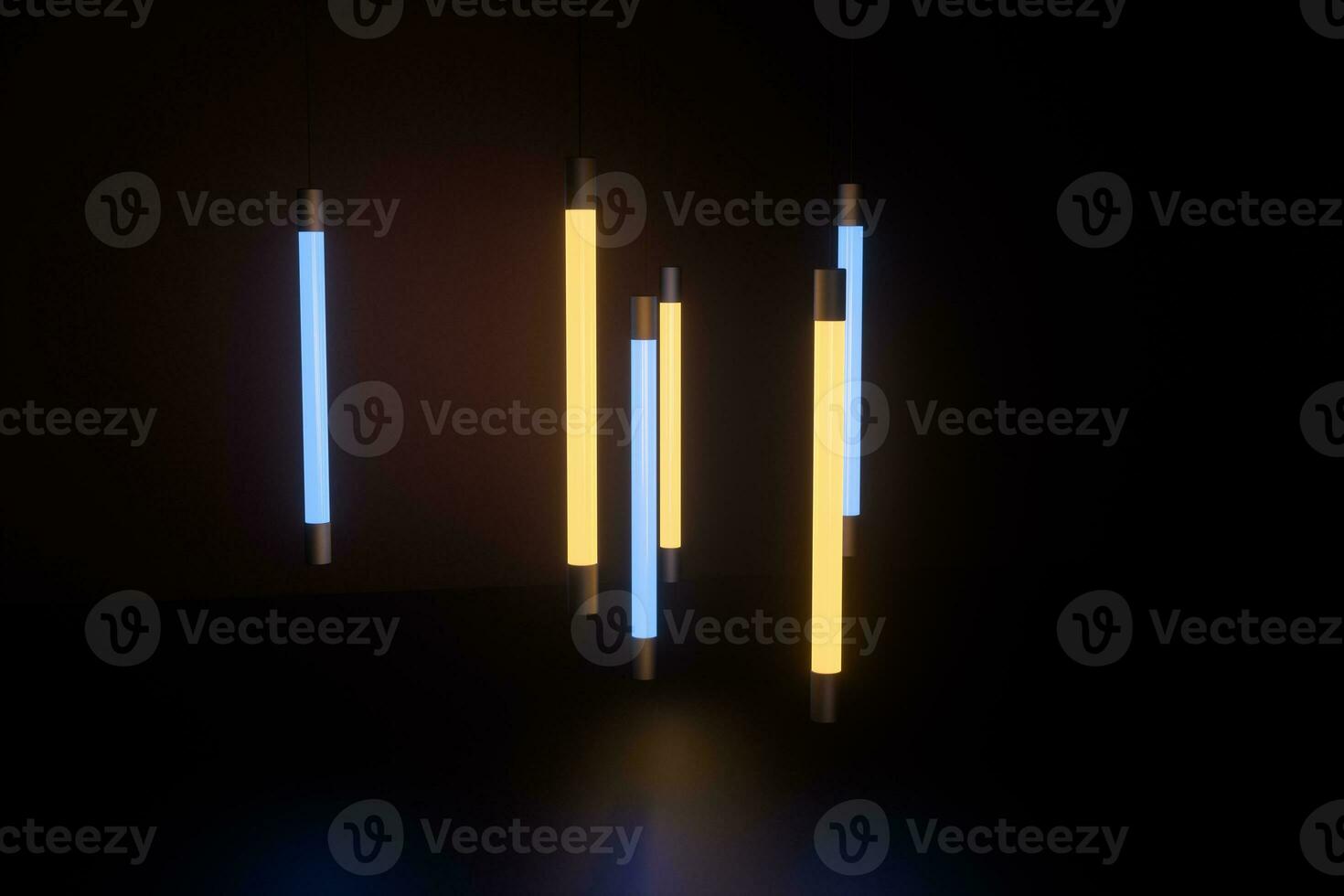 abstract glowing lines, 3d rendering photo
