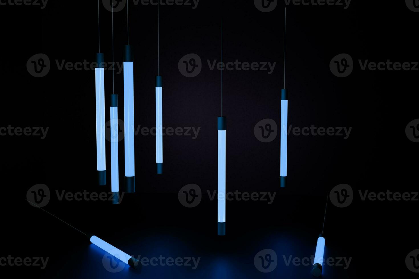 abstract glowing lines, 3d rendering photo