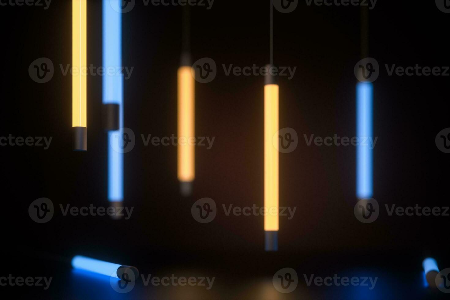 abstract glowing lines, 3d rendering photo