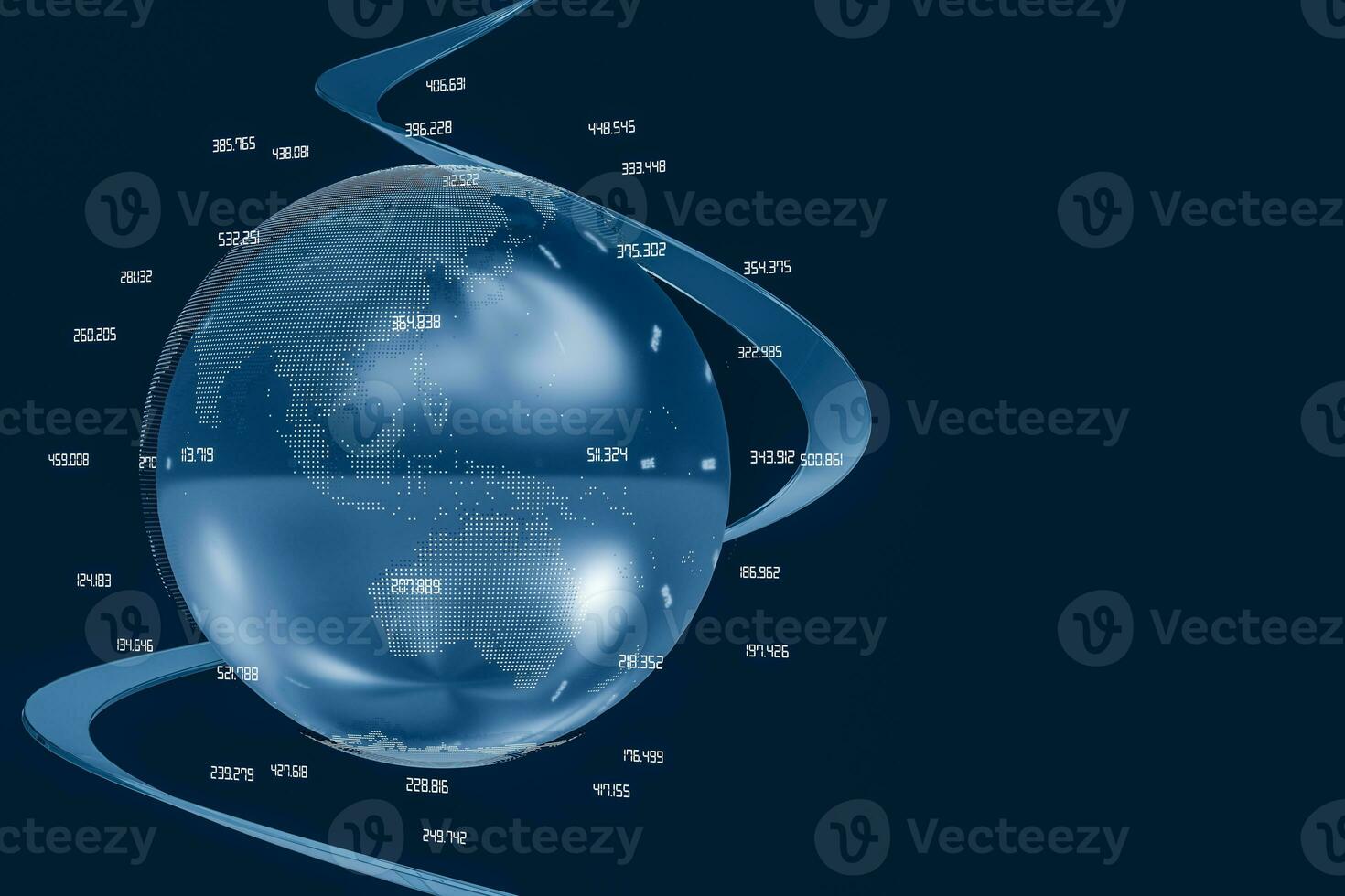 3d rendering, data and earth graphics photo