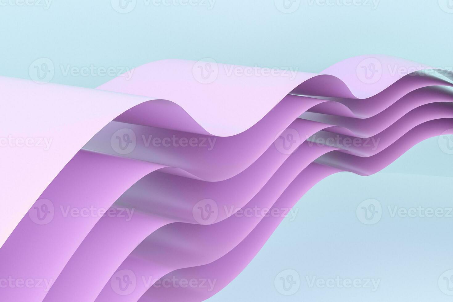 3d rendering, curve surface and light background photo