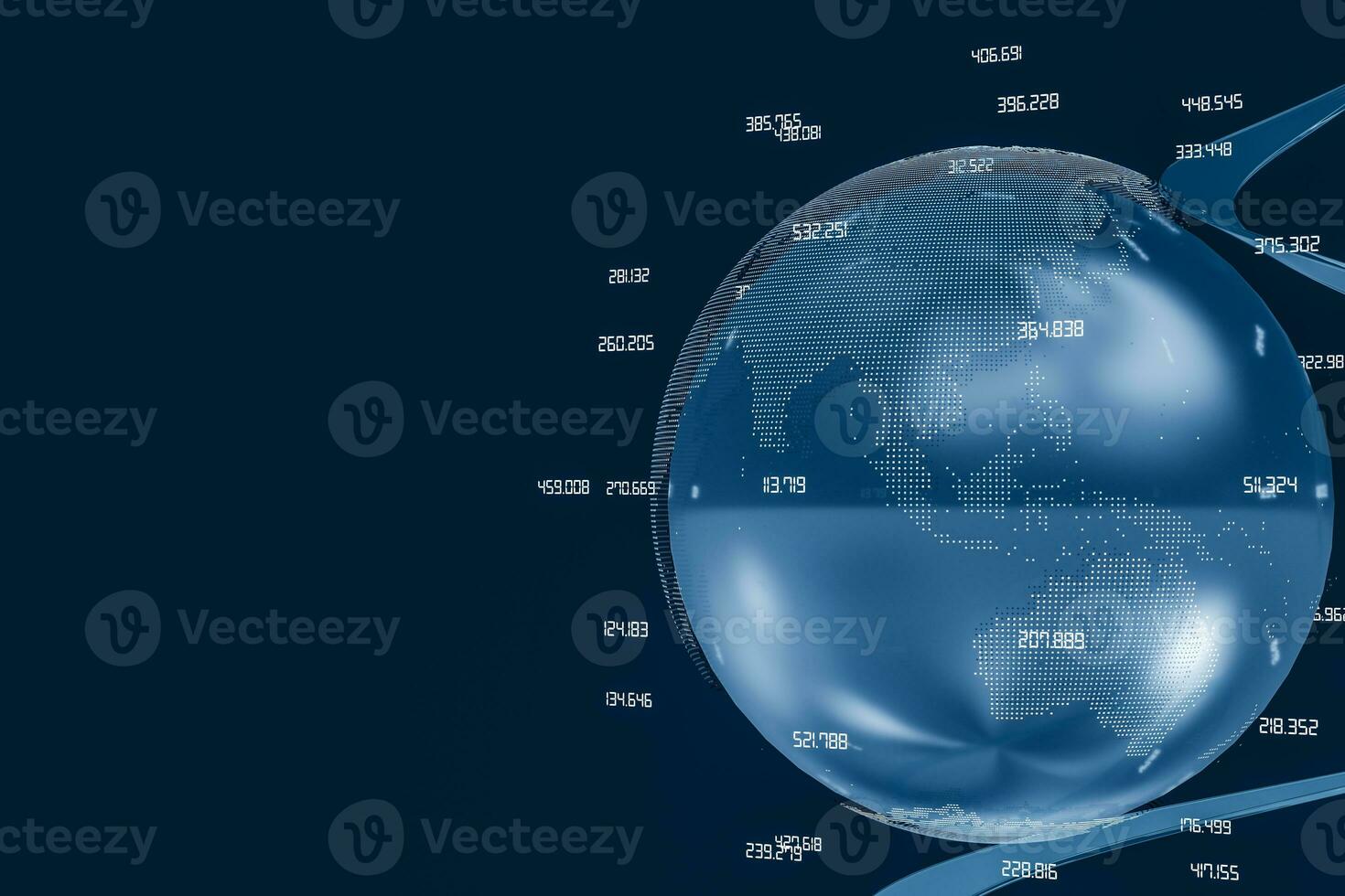 3d rendering, data and earth graphics photo