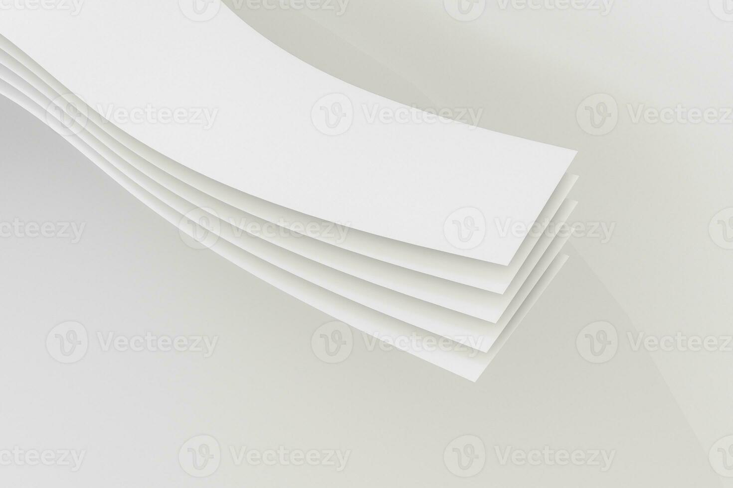 3d rendering, curve surface and light background photo