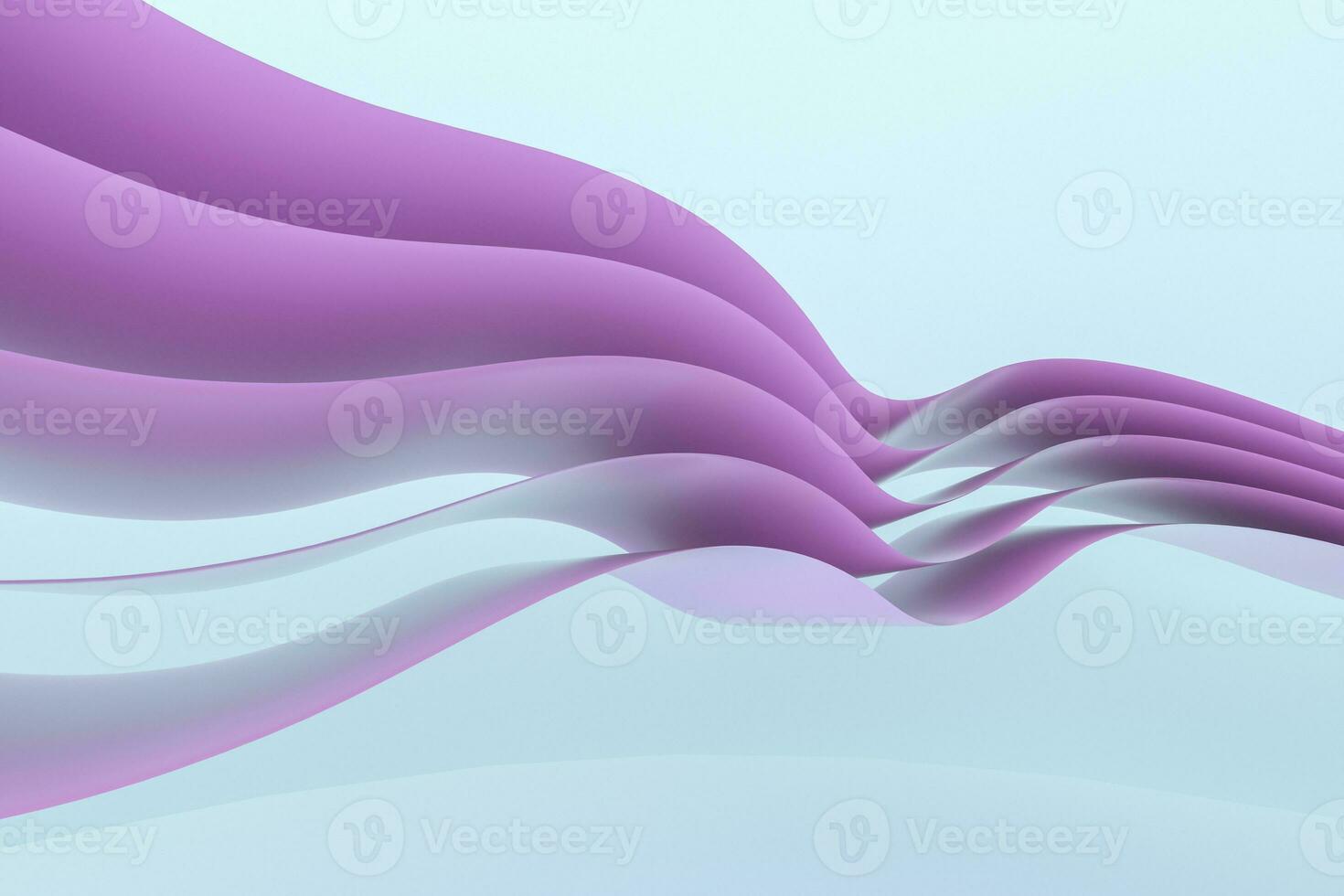 3d rendering, curve surface and light background photo