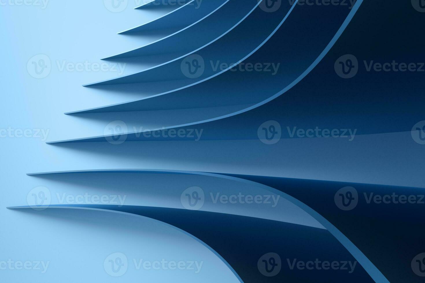 3d rendering, blue metalic surface and graphic design background photo