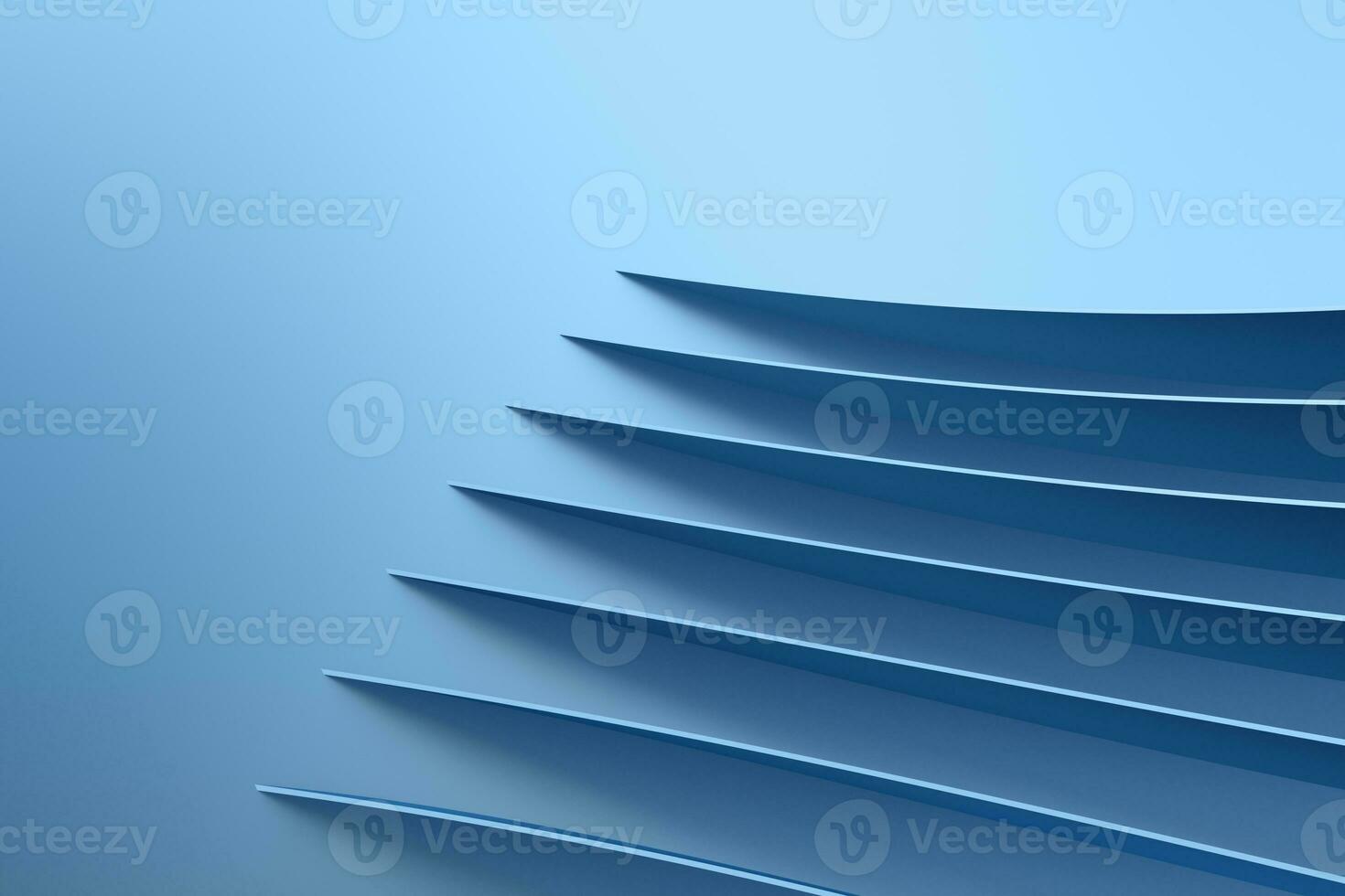 3d rendering, blue metalic surface and graphic design background photo