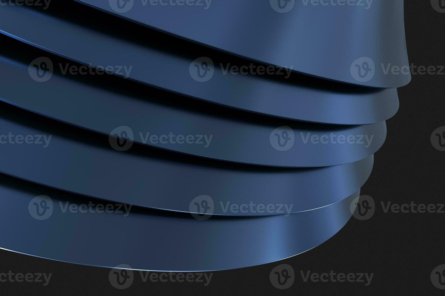 3d rendering, blue metalic surface and graphic design background photo