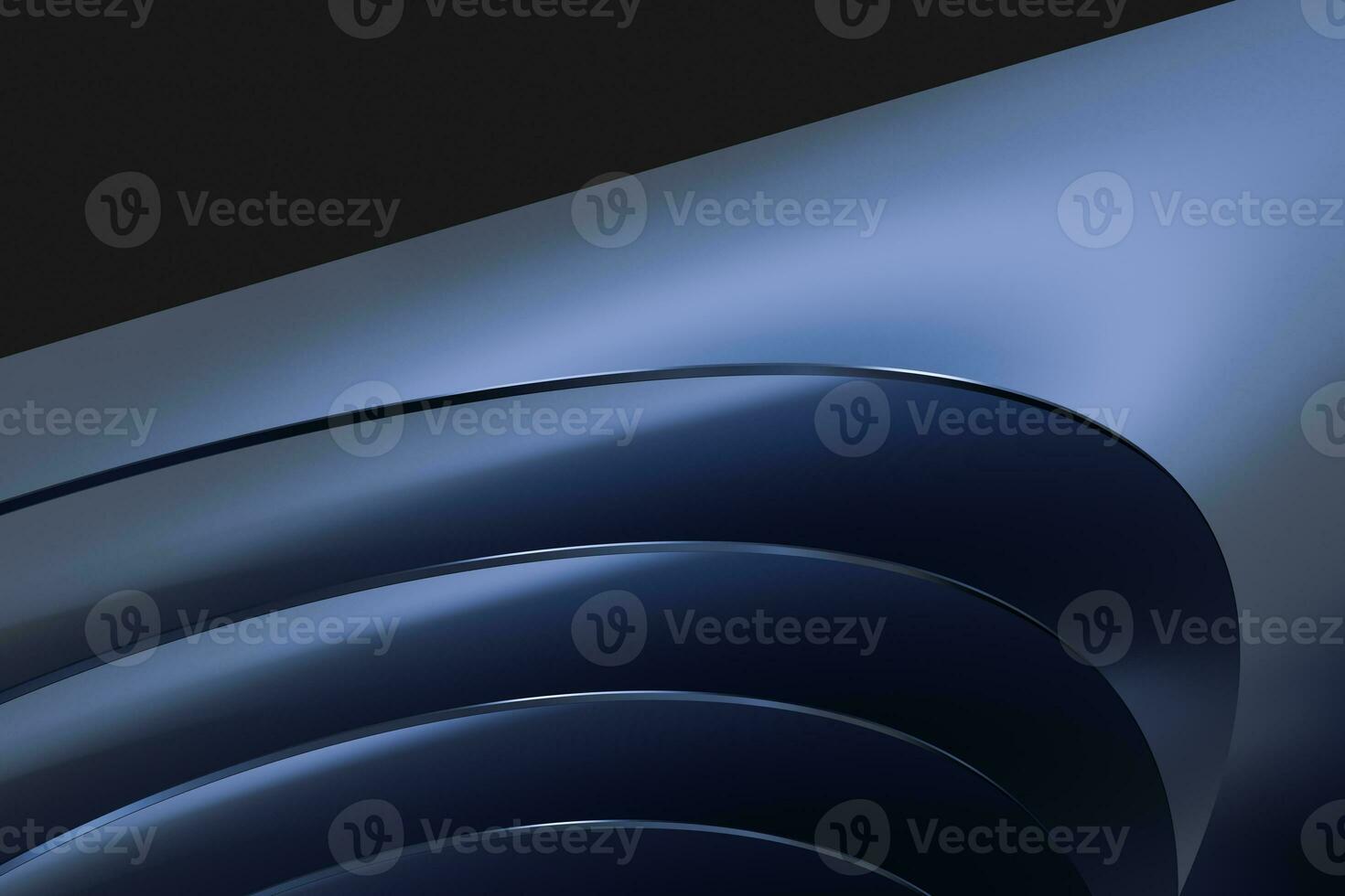 3d rendering, blue metalic surface and graphic design background photo