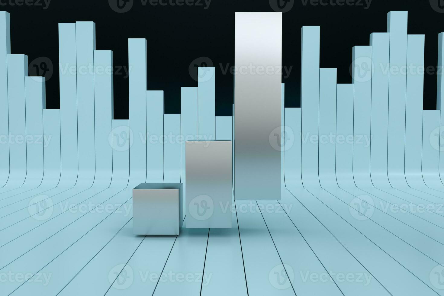 3d rendering, graph chart background, business graph photo