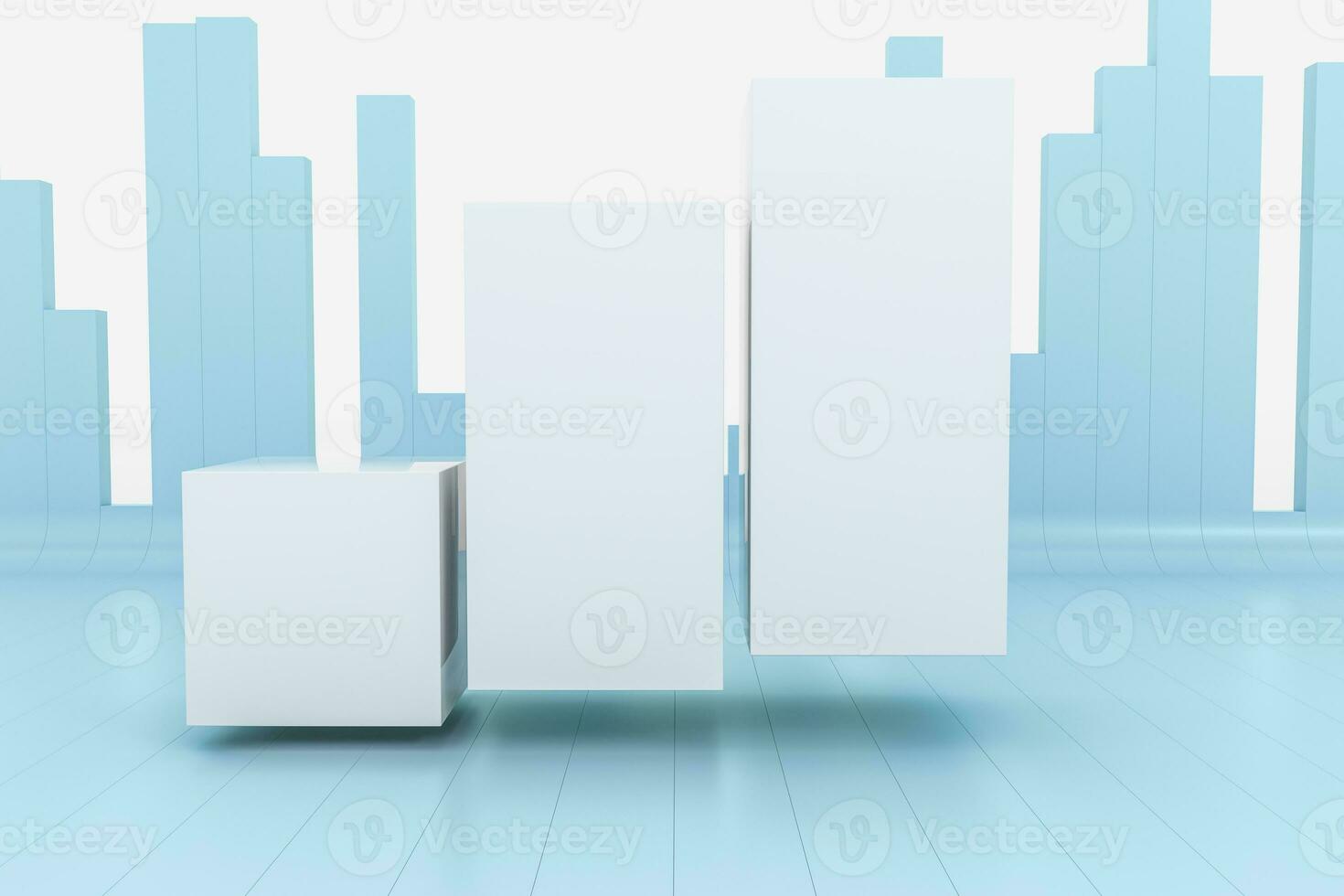 3d rendering, graph chart background, business graph photo