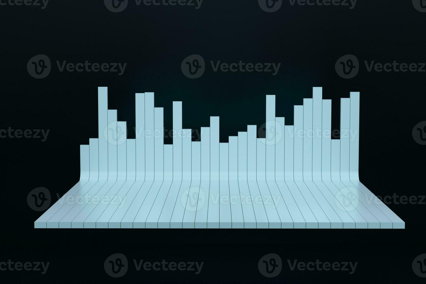 3d rendering, graph chart background, business graph photo