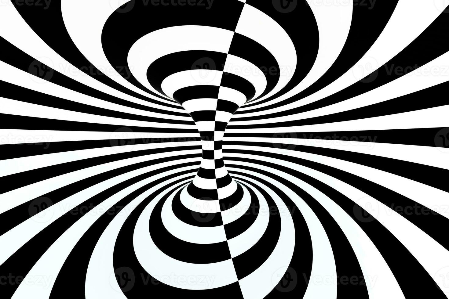black and white stripe, Repeating lines, 3d rendering photo