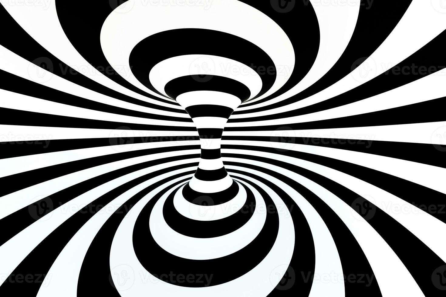 black and white stripe, Repeating lines, 3d rendering photo