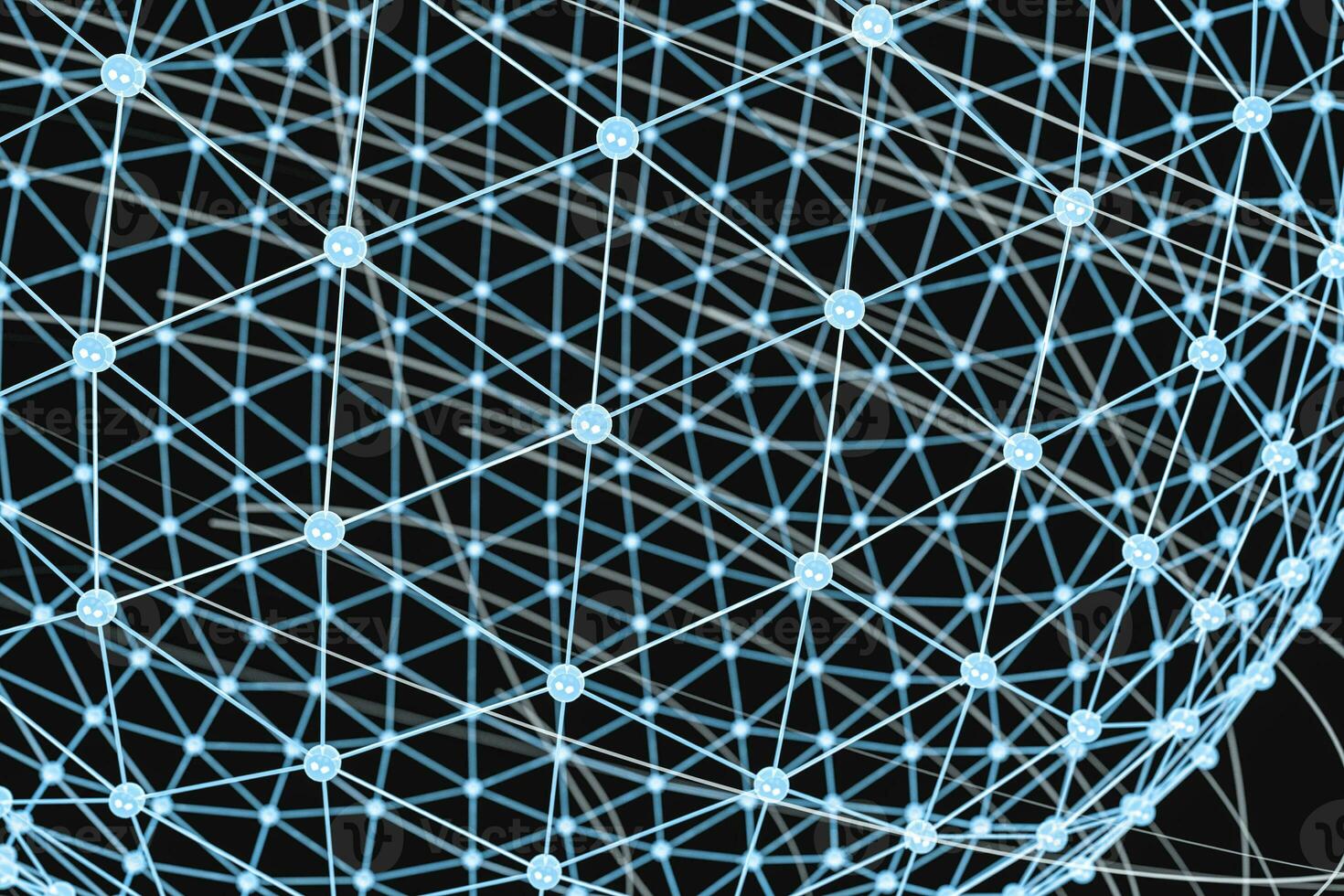 3d rendering, global lines and triangle shapes photo