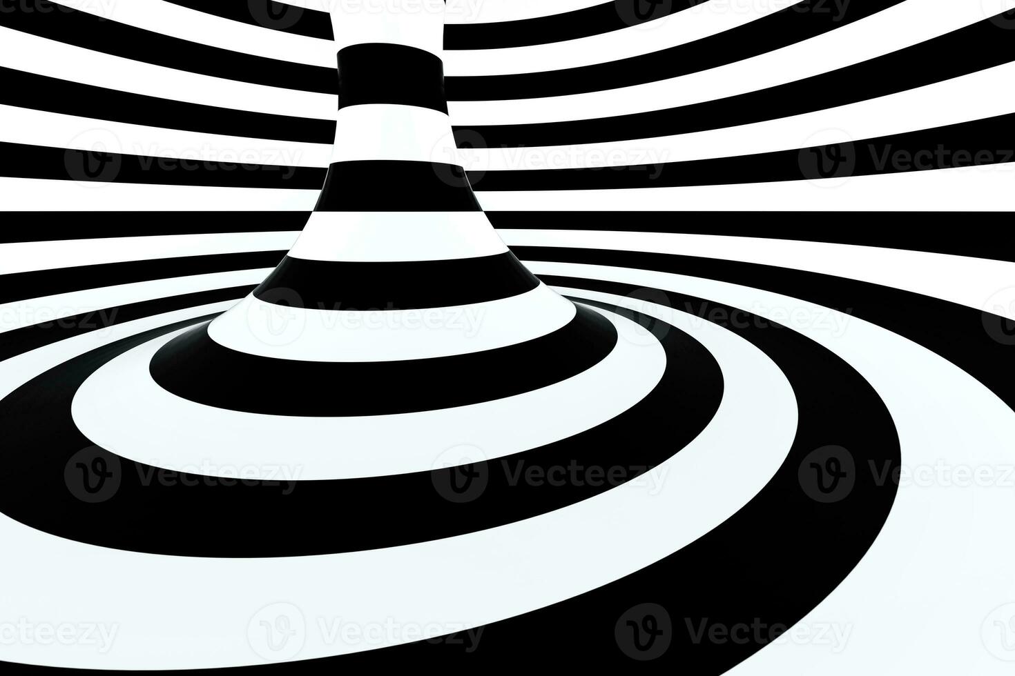 black and white stripe, Repeating lines, 3d rendering photo