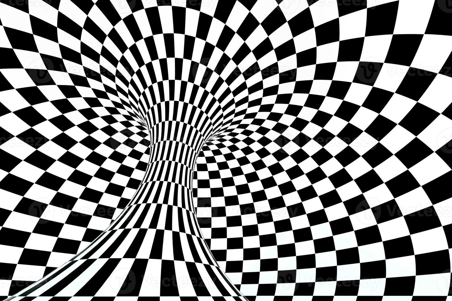 black and white stripe, Repeating lines, 3d rendering photo
