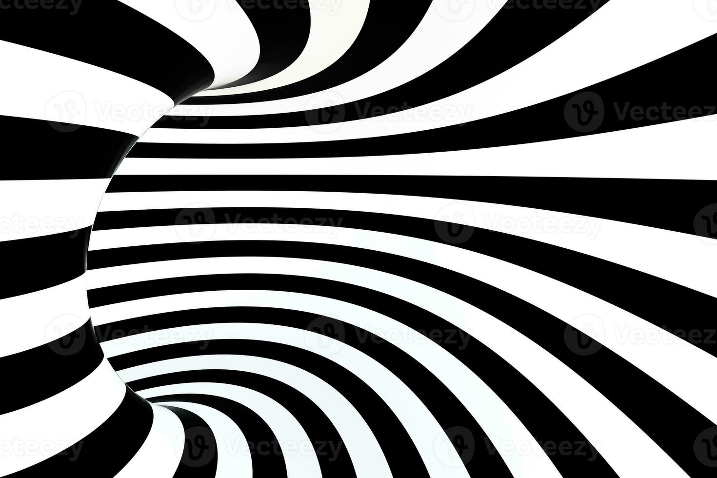 black and white stripe, Repeating lines, 3d rendering photo