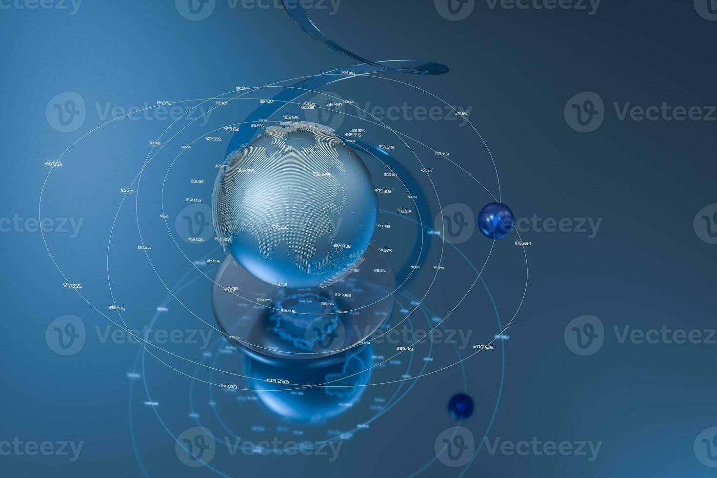 3d representación, datos y tierra gráficos foto