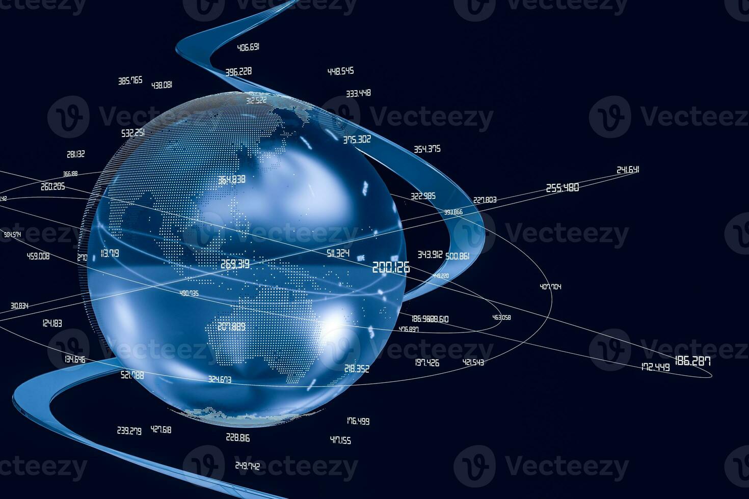 3d representación, datos y tierra gráficos foto