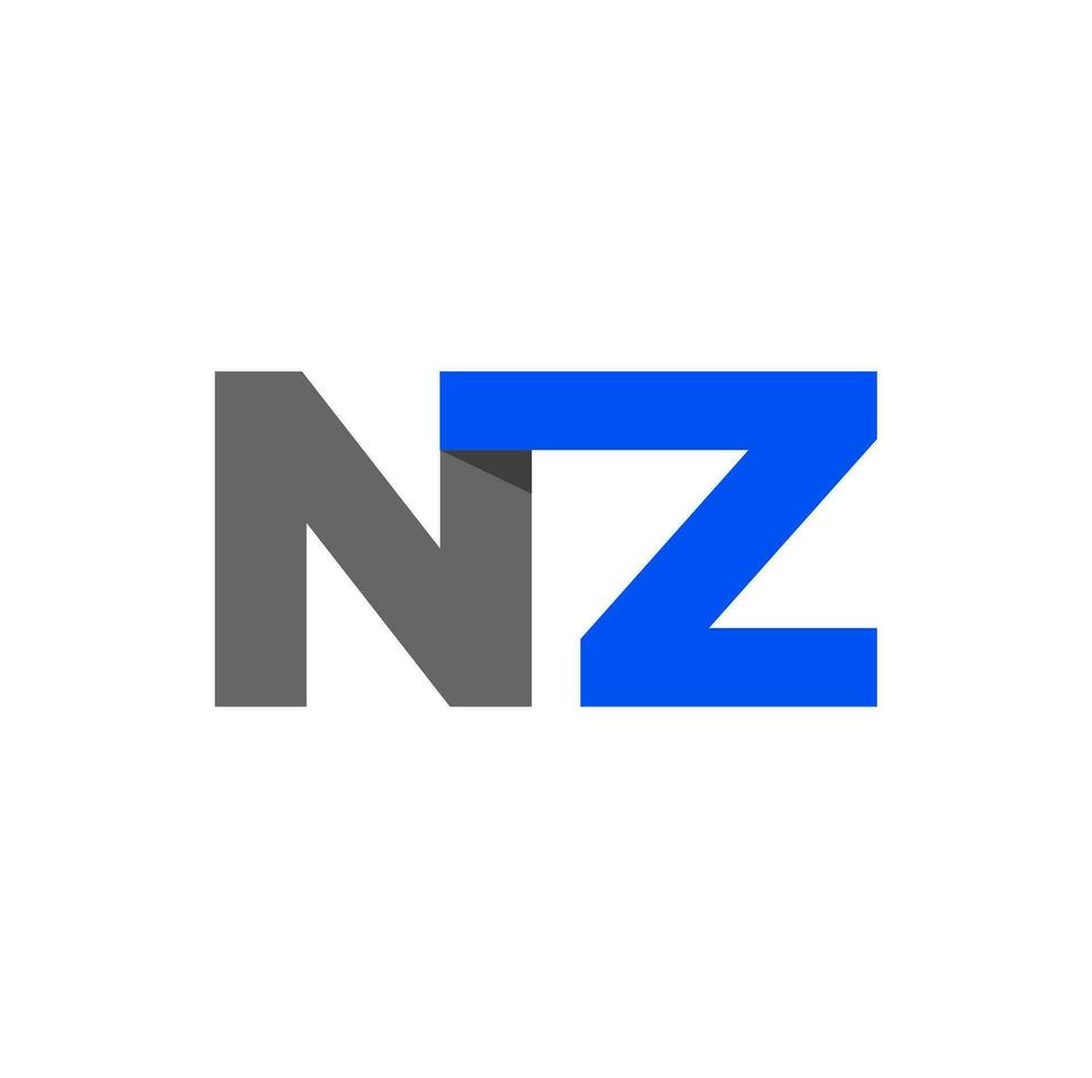NZ company name illustration monogram. vector