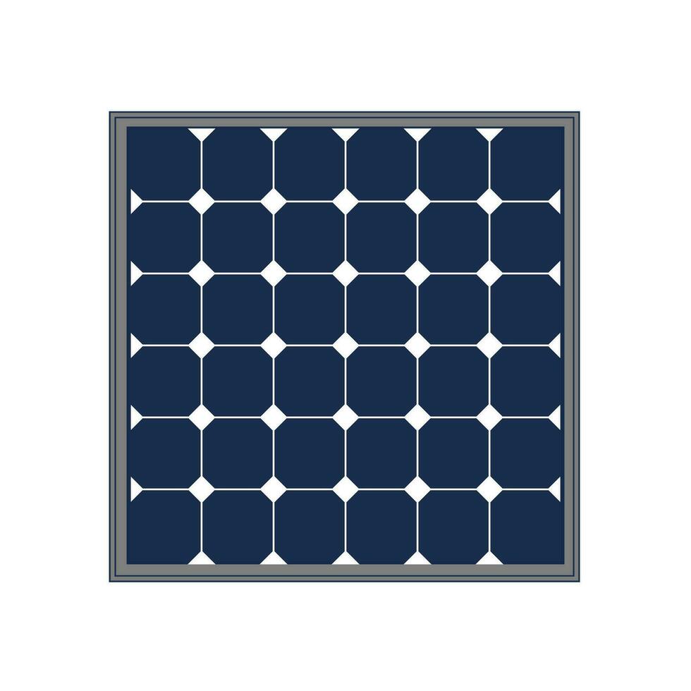 Solar panel vector illustration on white background.