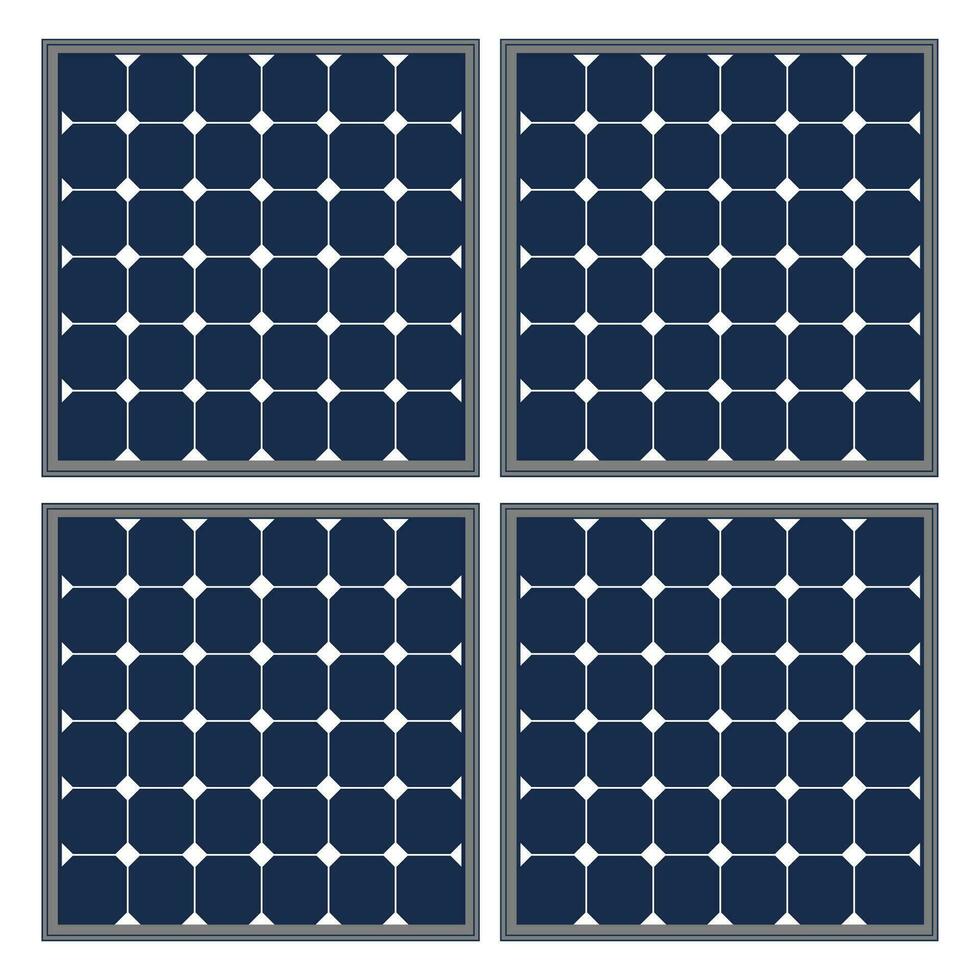 Solar panel vector illustration on white background.