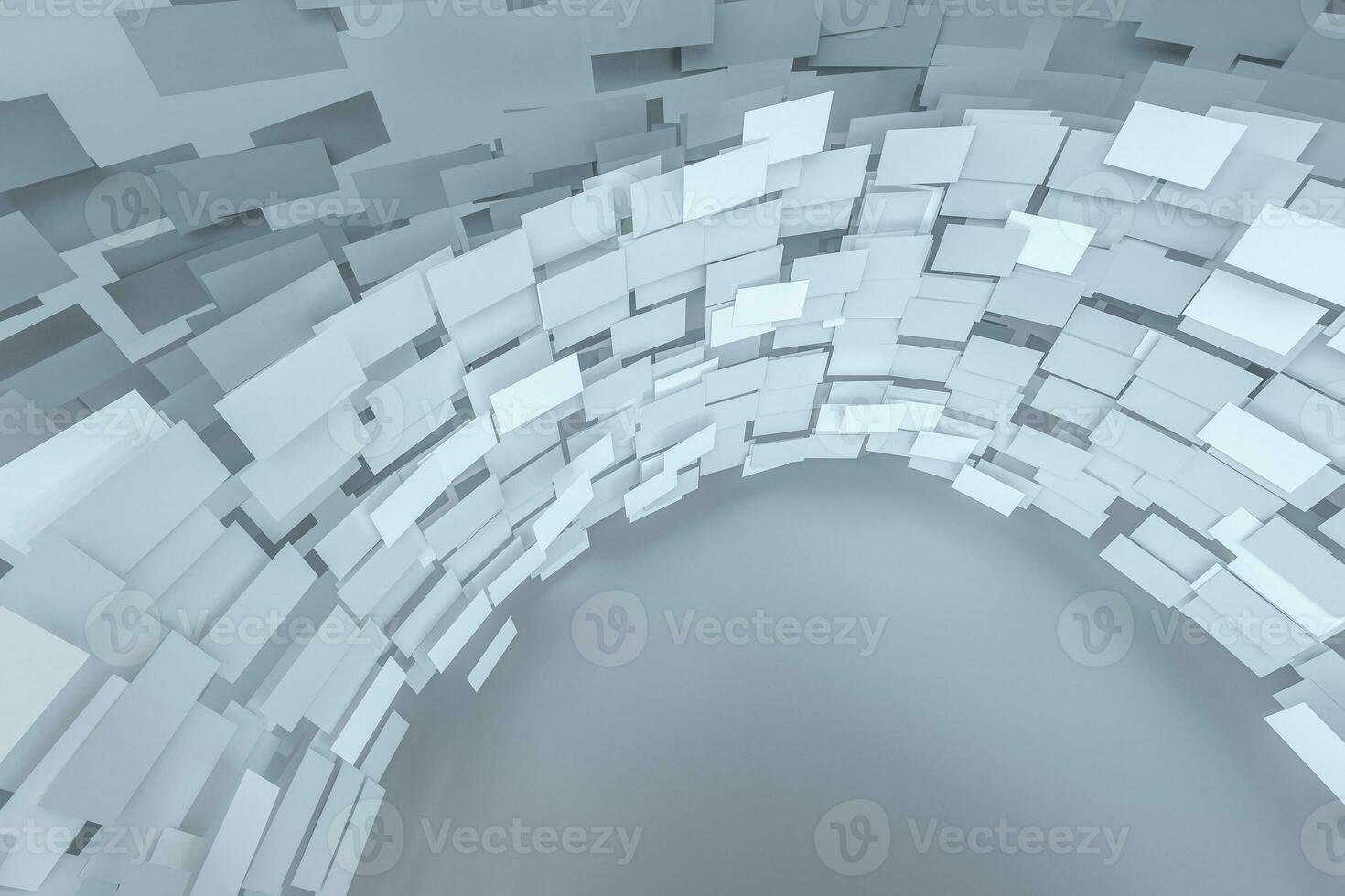 3d rendering, flow square paper, creative background photo