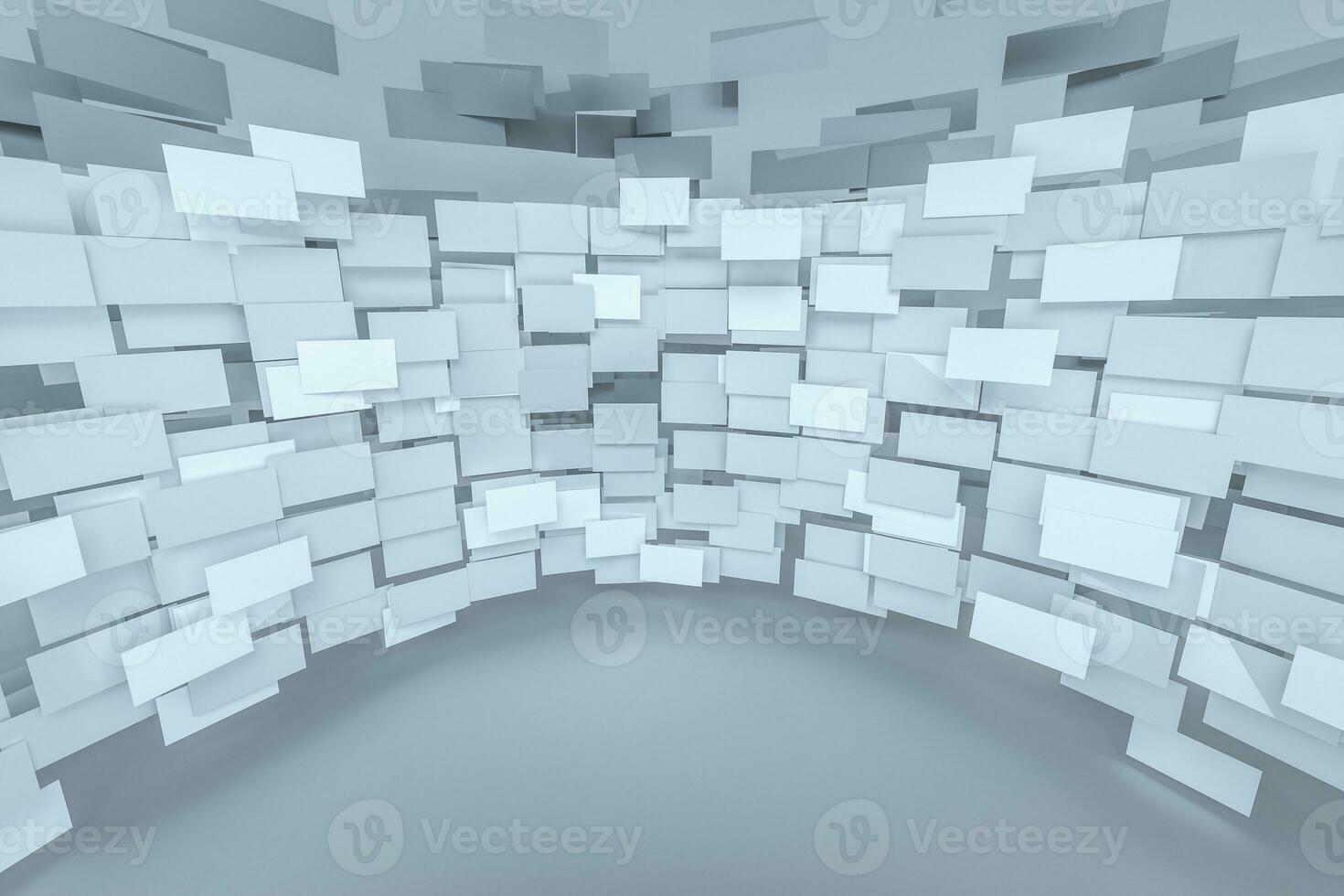 3d rendering, flow square paper, creative background photo