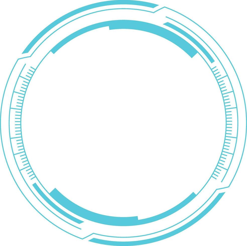Futuristic Tech Circle vector