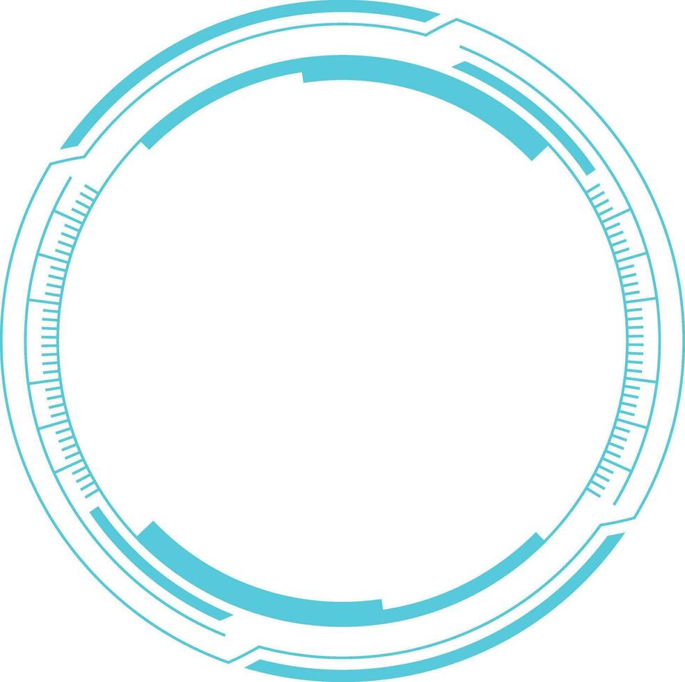 Futuristic Tech Circle vector