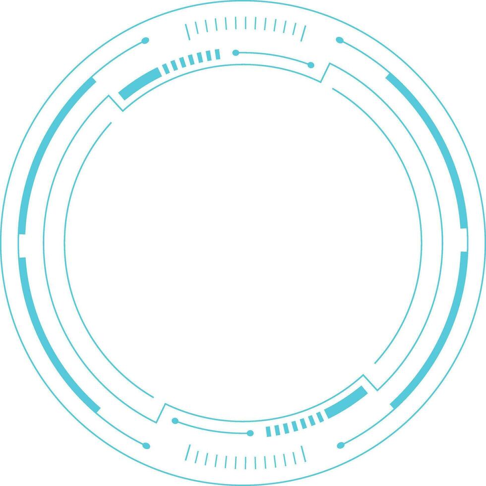 futurista tecnología circulo vector