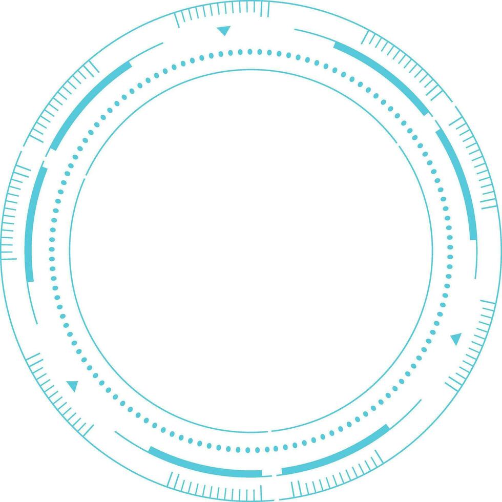 Futuristic Tech Circle vector