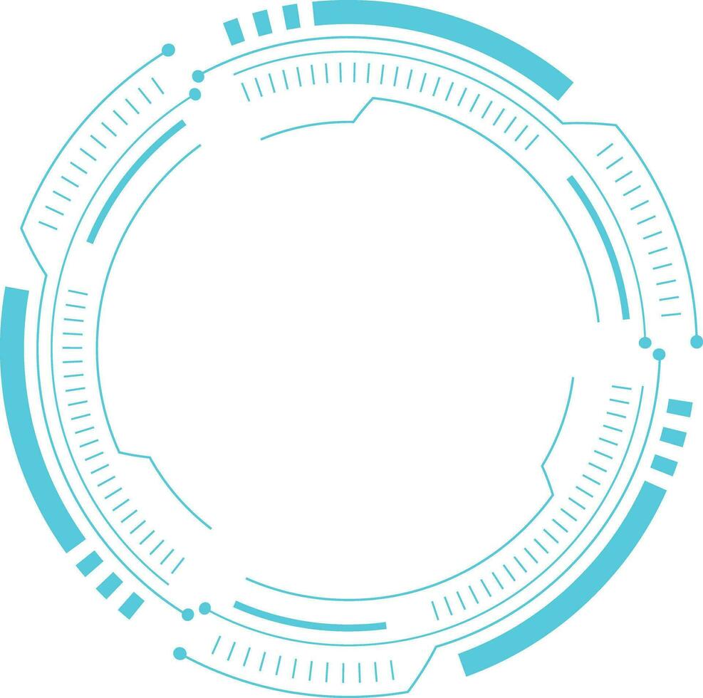 Futuristic Tech Circle vector