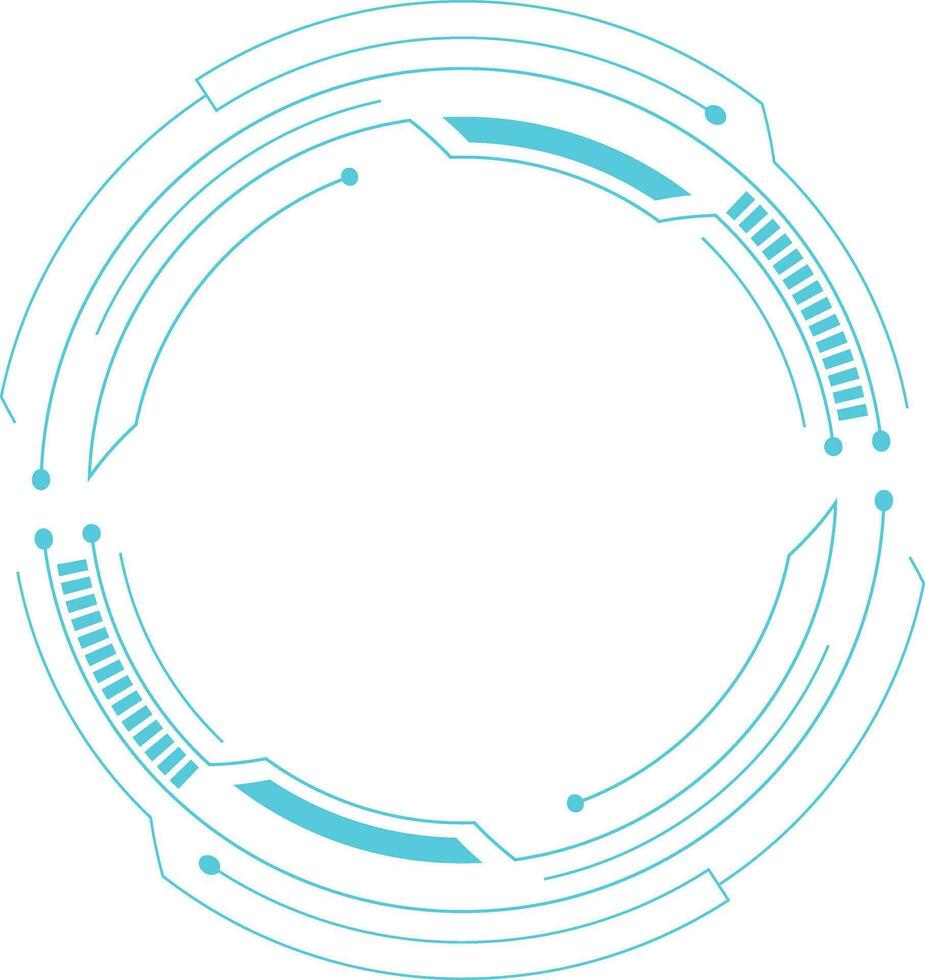 Futuristic Tech Circle vector