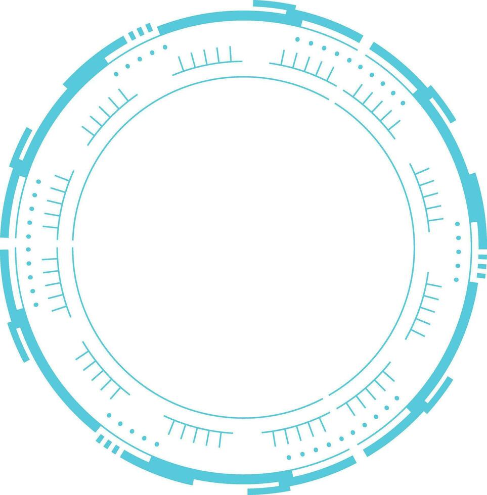 Futuristic Tech Circle vector