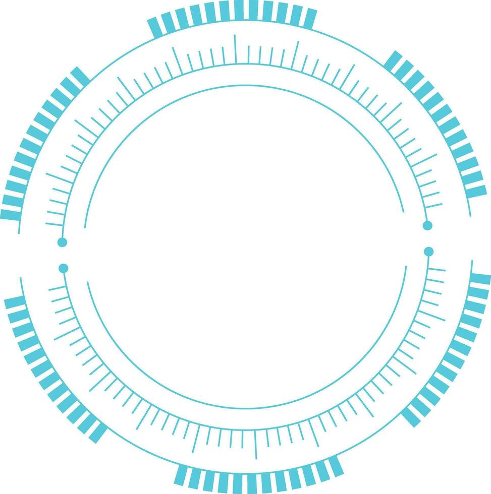 Futuristic Tech Circle vector