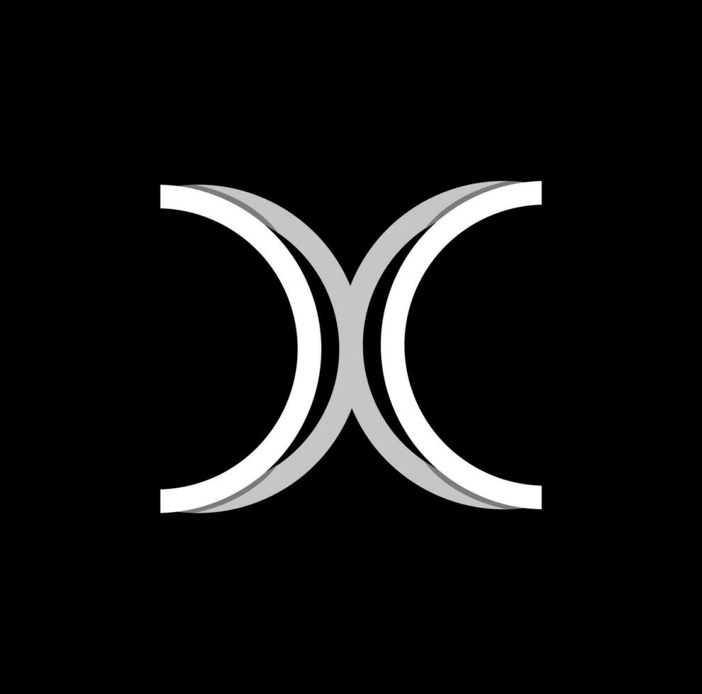 X brand name typography vector icon