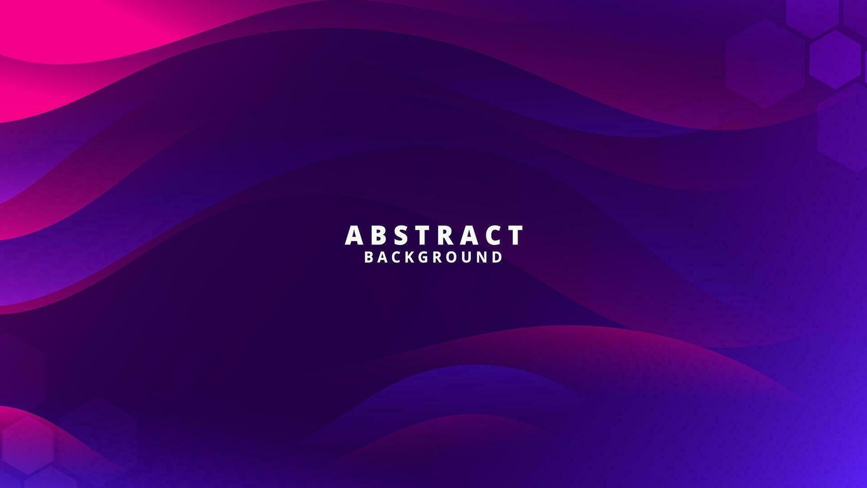 Abstract Gradient purple blue liquid Wave Background vector