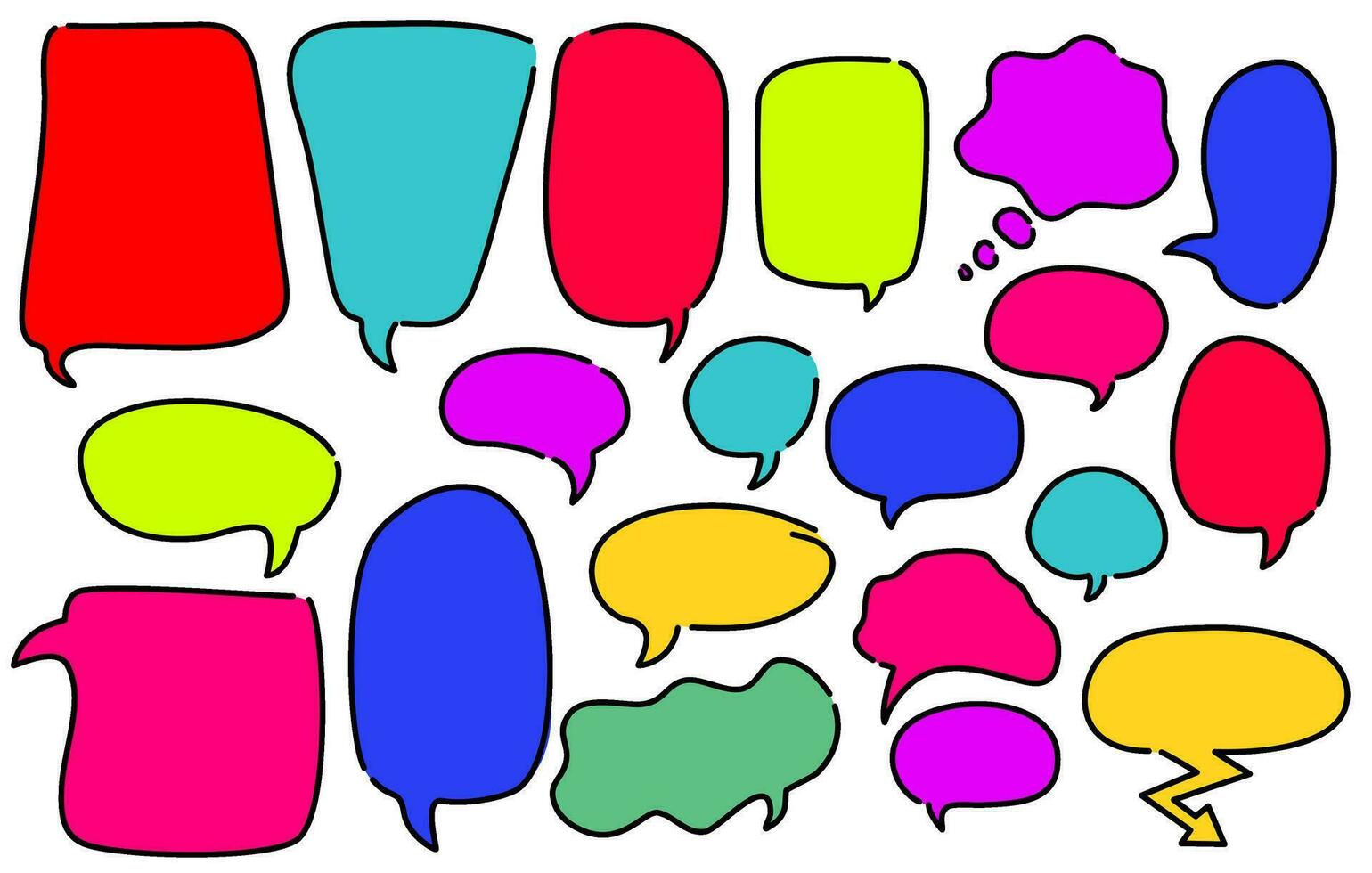 comic speech bubble. speech bubble text. cute bubble text. cute speech bubble. vector
