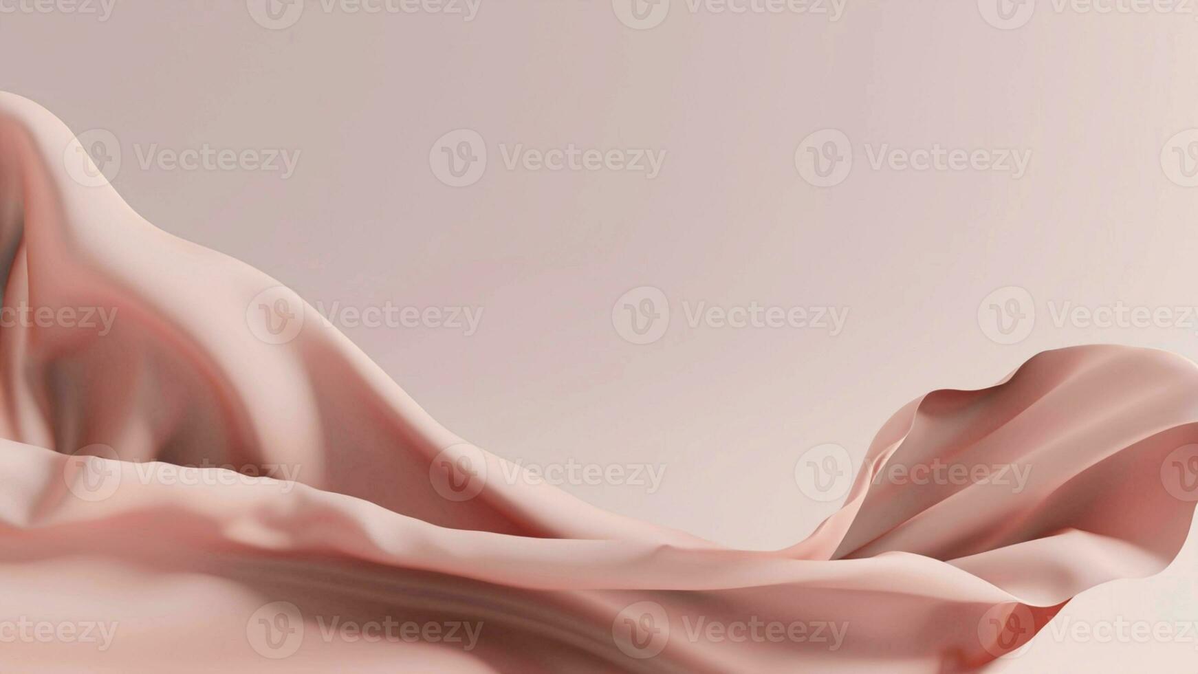 Beautiful light Pastel pink silk cloth floating background. Ai Generative. photo