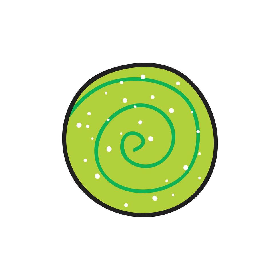 Candy vector illustration in doodle style. Isolated on white background.