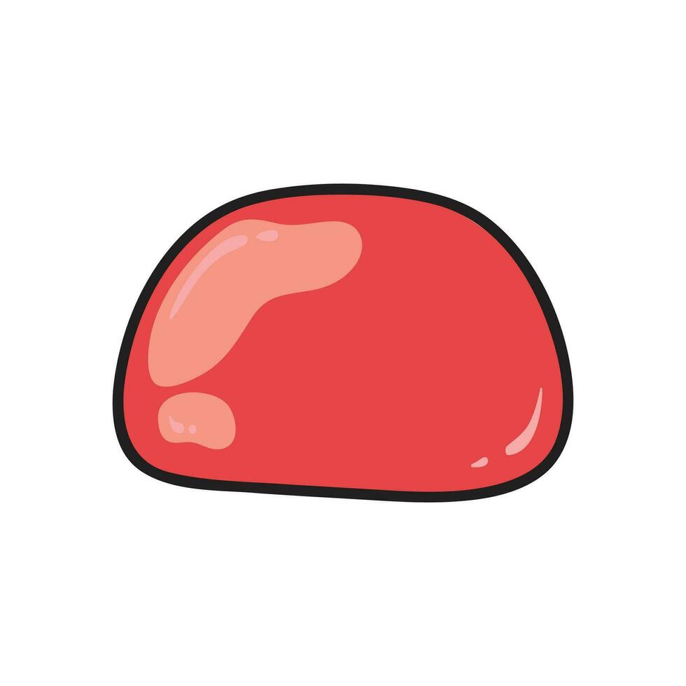 Candy vector illustration in doodle style. Isolated on white background.