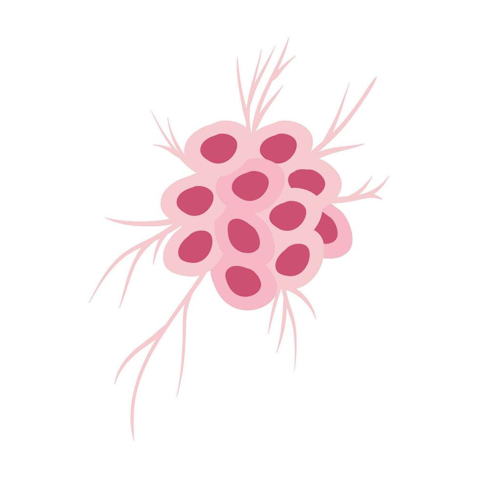 Virus and Bacteria Illustration Isolated In White Background.  Virus Bacteria Germs Designs. vector