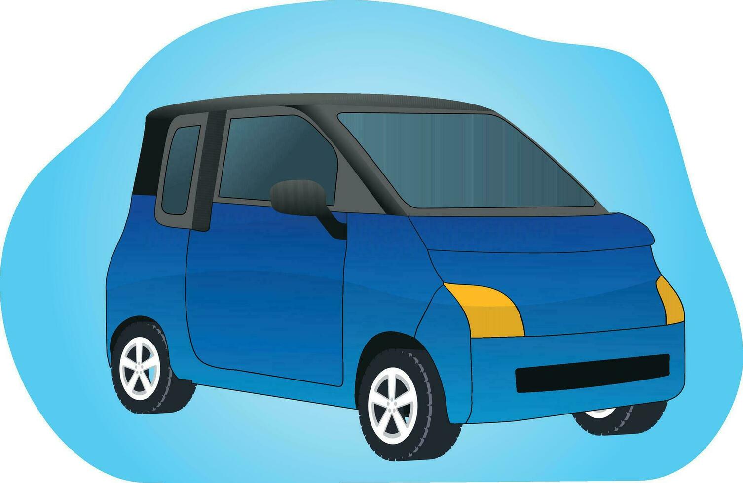 eléctrico coche azul antecedentes vector