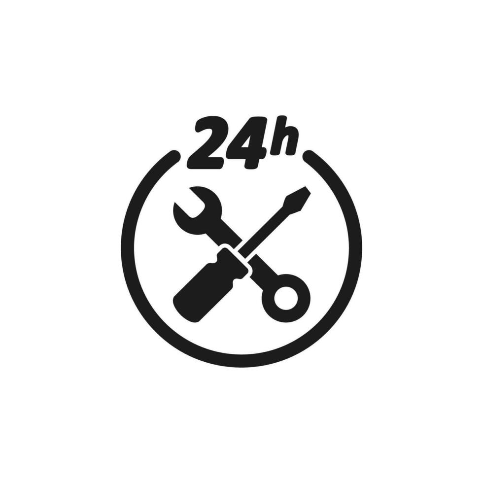 auto repair icon. solid glyph style icon. vector